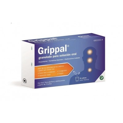 Comprar GRIPPAL CON FENILEFRINA 10 SOBRES GRANULADO PARA SOLUCION ORAL al mejor precio en NuestraFarma, tu farmacia online