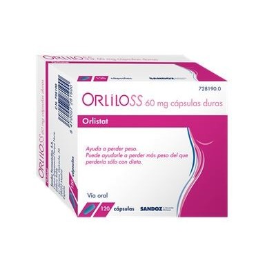 Comprar ORLILOSS 60 mg 120 CAPSULAS al mejor precio en NuestraFarma, tu farmacia online