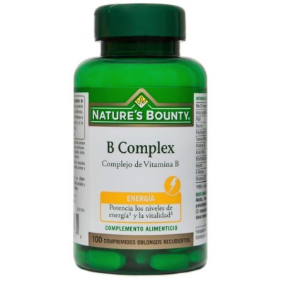 Comprar NATURES BOUNTY B COMPLEX 100 COMPRIMIDOS al mejor precio en NuestraFarma, tu farmacia online