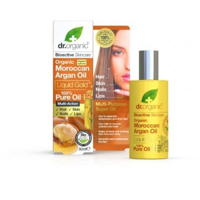Comprar DR ORGANIC ACEITE DE ARGAN PURO 50 ML al mejor precio en NuestraFarma, tu farmacia online