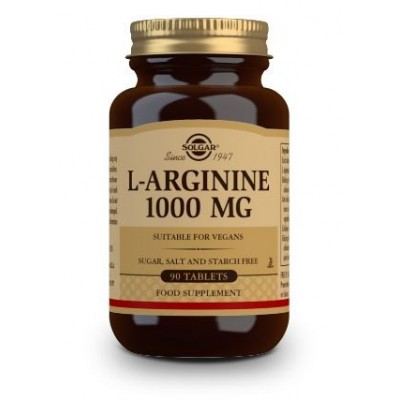 Comprar SOLGAR L-ARGININA 1000 MG 90 COMPRIMIDOS al mejor precio en NuestraFarma, tu farmacia online