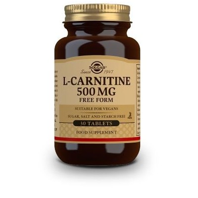 Comprar SOLGAR L-CARNITINA 500MG 30 COMPRIMIDOS al mejor precio en NuestraFarma, tu farmacia online