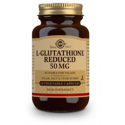 Comprar SOLGAR L-GLUTATION REDUCIDO 50MG 30 CAPSULAS VEGETALES al mejor precio en NuestraFarma, tu farmacia online