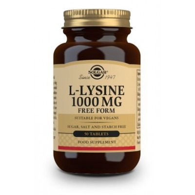 Comprar SOLGAR L-LISINA 1000MG 50 COMPRIMIDOS al mejor precio en NuestraFarma, tu farmacia online