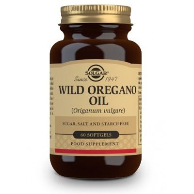 Comprar SOLGAR ACEITE DE OREGANO SILVESTRE (ORIGANUM VULGARE) 60 CAPSULAS BLANDAS al mejor precio en NuestraFarma, tu farmacia online