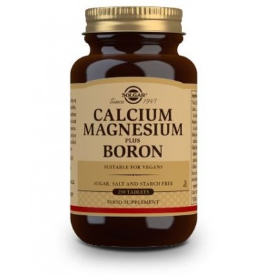 Comprar SOLGAR CALCIO/MAGNESIO PLUS BORO 250 COMPRIMIDOS al mejor precio en NuestraFarma, tu farmacia online