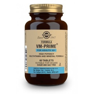 Comprar SOLGAR FORMULA VM-PRIME (ADULTOS +50 AÑOS) 60 COMPRIMIDOS al mejor precio en NuestraFarma, tu farmacia online