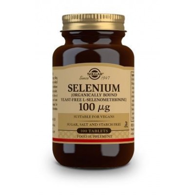 Comprar SOLGAR SELENIO 100 MCG (SIN LEVADURA) 100 COMPRIMIDOS al mejor precio en NuestraFarma, tu farmacia online