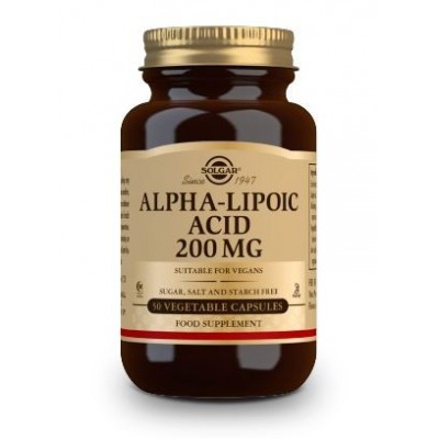 Comprar SOLGAR ACIDO ALFA LIPOICO 200MG 50 CAPSULAS VEGETALES al mejor precio en NuestraFarma, tu farmacia online