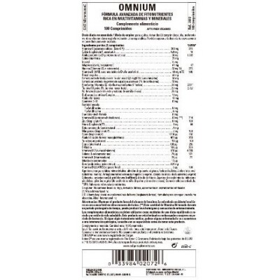 Comprar SOLGAR OMNIUM 180 COMPRIMIDOS al mejor precio en NuestraFarma, tu farmacia online