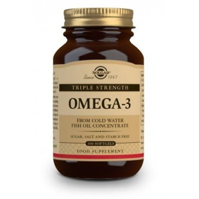 Comprar SOLGAR OMEGA-3 TRIPLE CONCENTRACION 100 CAPSULAS BLANDAS al mejor precio en NuestraFarma, tu farmacia online