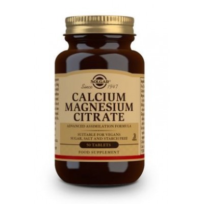 Comprar SOLGAR CALCIO/MAGNESIO CITRATO 50 COMPRIMIDOS al mejor precio en NuestraFarma, tu farmacia online
