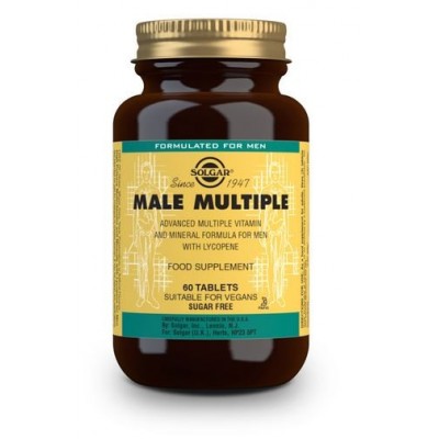 Comprar SOLGAR MALE MULTIPLE (COMPLEJO PARA EL HOMBRE) 60 COMPRIMIDOS al mejor precio en NuestraFarma, tu farmacia online
