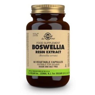 Comprar SOLGAR BOSWELLIA 60 CAPSULAS VEGETALES al mejor precio en NuestraFarma, tu farmacia online