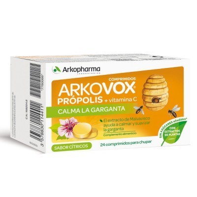 Comprar ARKOVOX PROPOLIS + VITAMINA C 24 COMPRIMIDOS MASTICABLES SABOR CITRICOS al mejor precio en NuestraFarma, tu farmacia online