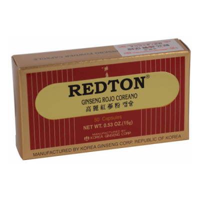 Comprar REDTON GINSENG ROJO COREANO 50 CAPSULAS al mejor precio en NuestraFarma, tu farmacia online
