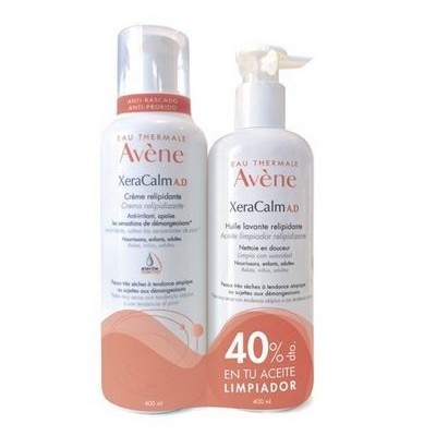 Comprar AVENE XERACALM PACK CREMA 400 ML + ACEITE LIMPIADOR 400 ML al mejor precio en NuestraFarma, tu farmacia online