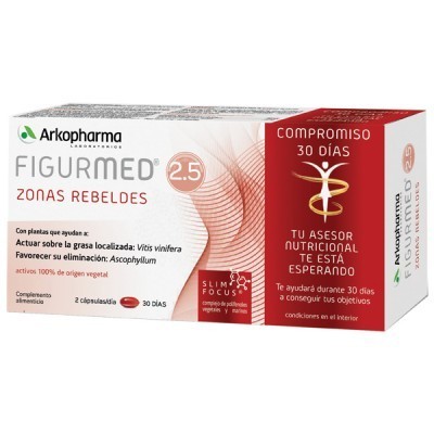 Comprar FIGURMED 2.5 ZONAS REBELDES 60 CAPSULAS al mejor precio en NuestraFarma, tu farmacia online