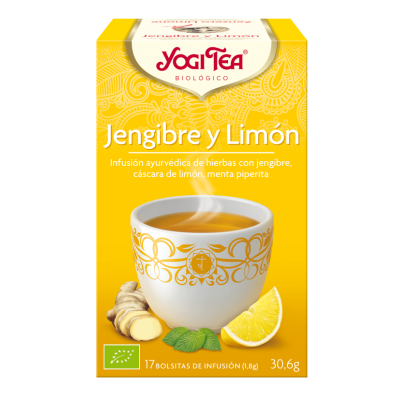 Comprar YOGI TEA BIOLOGICO JENGIBRE Y LIMON 17 BOLSITAS al mejor precio en NuestraFarma, tu farmacia online