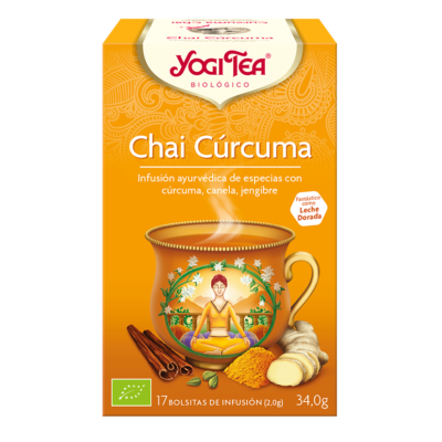 Comprar YOGI TEA BIOLOGICO CHAI CURCUMA 17 BOLSITAS al mejor precio en NuestraFarma, tu farmacia online