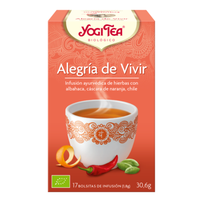 Comprar YOGI TEA BIOLOGICO ALEGRIA DE VIVIR 17 BOLSITAS al mejor precio en NuestraFarma, tu farmacia online
