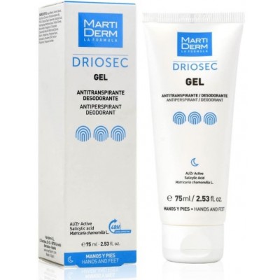 Comprar MARTIDERM DRIOSEC GEL ANTITRANSPIRANTE 75 ML al mejor precio en NuestraFarma, tu farmacia online