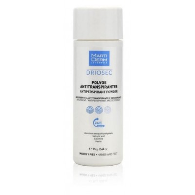 Comprar MARTIDERM DRIOSEC POLVOS ANTITRANSPIRANTES 75 G al mejor precio en NuestraFarma, tu farmacia online