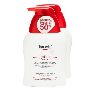 Comprar EUCERIN INTIM PROTECT GEL DE HIGIENE INTIMA PACK 2 X 250 ML 2ª UNIDAD AL 50 % al mejor precio en NuestraFarma, tu farmacia online