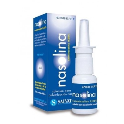 Comprar NASOLINA 0,57 mg/ml SOLUCION PARA PULVERIZACION NASAL 1 FRASCO 20 ml al mejor precio en NuestraFarma, tu farmacia online