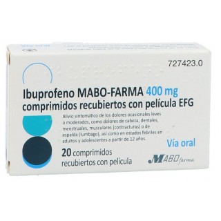 IBUPROFENO MABO-FARMA EFG 400 mg 20 COMPRIMIDOS RECUBIERTOS