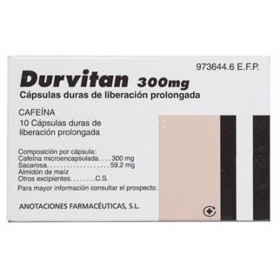 Comprar DURVITAN 300 MG 10 CAPSULAS LIBERACION PROLONGADA al mejor precio en NuestraFarma, tu farmacia online