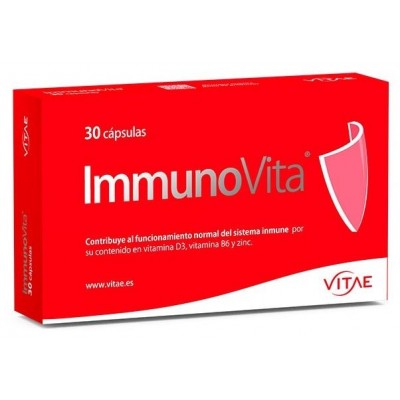 Comprar VITAE IMMUNOVITA 30 CAPSULAS al mejor precio en NuestraFarma, tu farmacia online