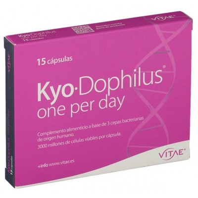 Comprar KYO-DOPHILUS ONE PER DAY 15 CAPSULAS al mejor precio en NuestraFarma, tu farmacia online