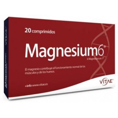Comprar VITAE MAGNESIUM6 20 COMPRIMIDOS al mejor precio en NuestraFarma, tu farmacia online