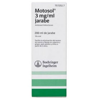 Comprar MOTOSOL 3 MG/ML JARABE 1 FRASCO 200 ML al mejor precio en NuestraFarma, tu farmacia online