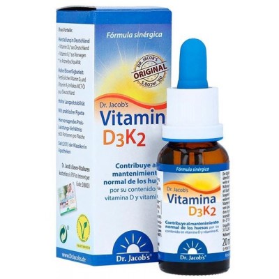 Comprar DR. JACOB´S VITAMINA D3K2 20 ML al mejor precio en NuestraFarma, tu farmacia online