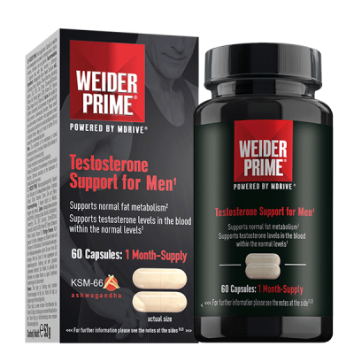 Comprar WEIDER PRIME TESTOSTERONE SUPPORT FOR MEN 60 CAPSULAS al mejor precio en NuestraFarma, tu farmacia online