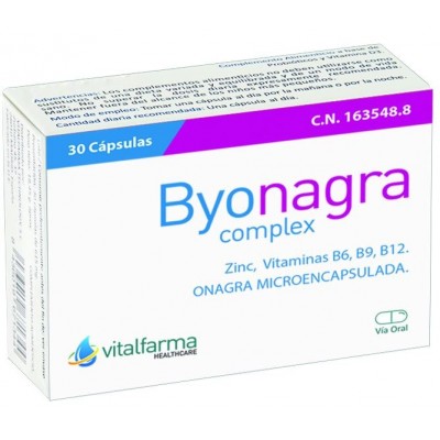 Comprar BYONAGRA COMPLEX 30 CAPSULAS al mejor precio en NuestraFarma, tu farmacia online