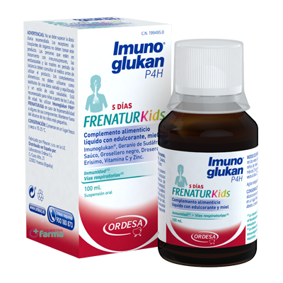 Comprar IMUNOGLUKAN P4H FRENATURKIDS 100 ML al mejor precio en NuestraFarma, tu farmacia online