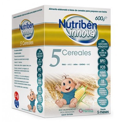 Comprar NUTRIBEN INNOVA 5 CEREALES 600 G al mejor precio en NuestraFarma, tu farmacia online