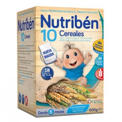 Comprar NUTRIBEN 10 CEREALES 600 G al mejor precio en NuestraFarma, tu farmacia online