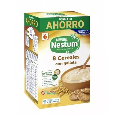 Comprar NESTLE NESTUM PAPILLA 8 CEREALES CON GALLETA 1100 G al mejor precio en NuestraFarma, tu farmacia online