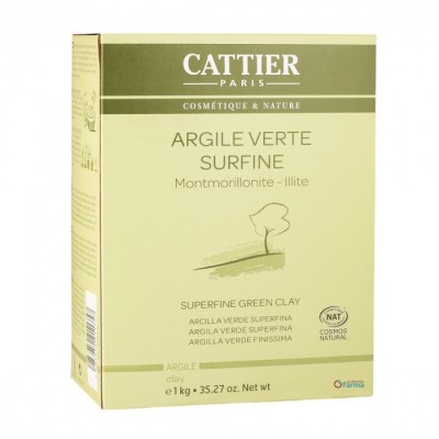 Comprar CATTIER ARCILLA VERDE EXTRAFINA EN POLVO 1 KG al mejor precio en NuestraFarma, tu farmacia online