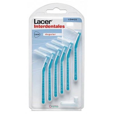 Comprar LACER CEPILLO INTERDENTAL CONICO ANGULAR 6 UNIDADES al mejor precio en NuestraFarma, tu farmacia online
