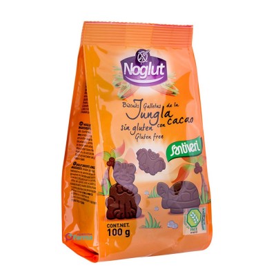 Comprar NOGLUT GALLETAS JUNGLA SANTIVERI SIN GLUTEN SIN LACTOSA 100 G al mejor precio en NuestraFarma, tu farmacia online
