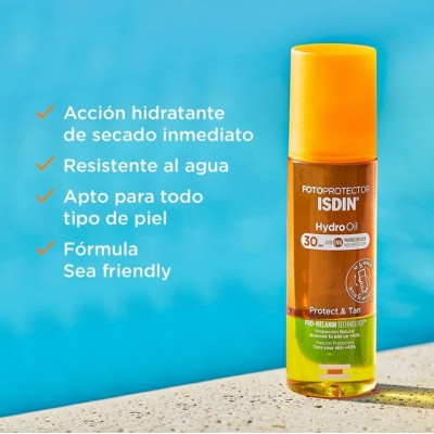 Comprar ISDIN ACEITE SOLAR HYDRO OIL SPF30 200 ML al mejor precio en NuestraFarma, tu farmacia online