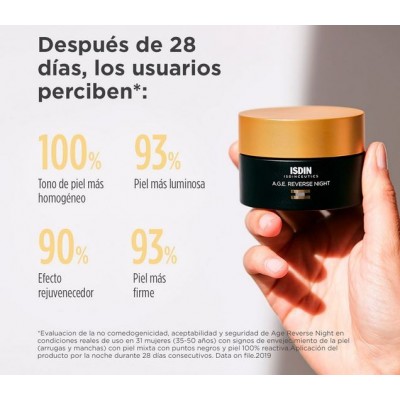 Comprar ISDINCEUTICS AGE REVERSE NIGHT CREMA 50 ML al mejor precio en NuestraFarma, tu farmacia online
