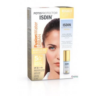 ISDIN PACK FUSIONWATER URBAN 50ML+ HYALURONIC CONCENTRATE SERUM 5ML