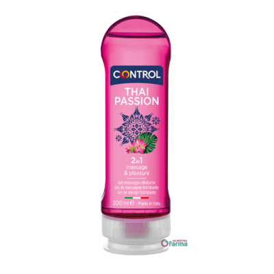 Comprar CONTROL THAI PASSION 2 IN 1 MASSAJE & PLEASURE GEL 200 ML al mejor precio en NuestraFarma, tu farmacia online