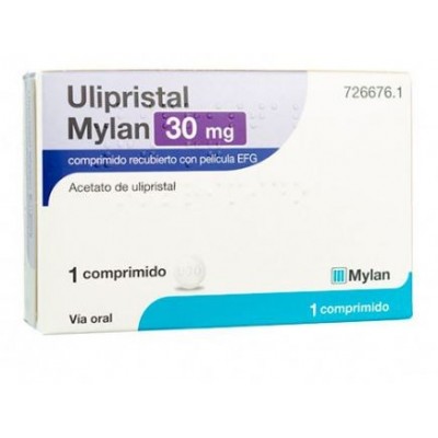 Comprar ULIPRISTAL EXELTIS EFG 30 mg 1 COMPRIMIDO RECUBIERTO al mejor precio en NuestraFarma, tu farmacia online